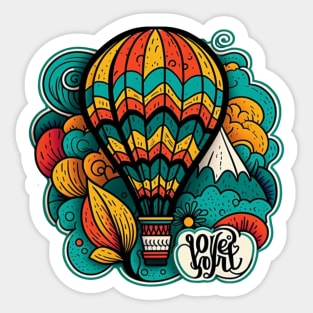 Hot Air Balloon Sticker